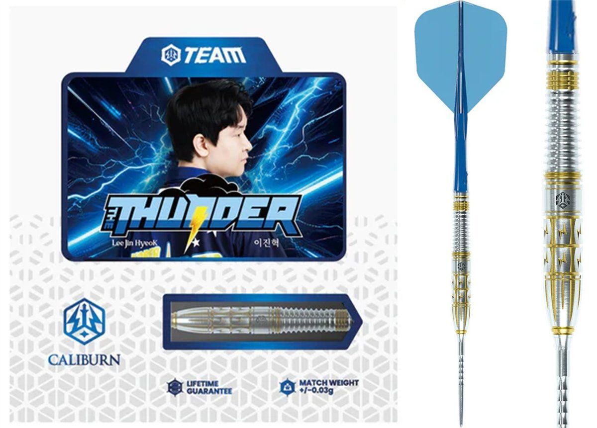 Caliburn Player Darts Thunder Lee Jin Hyeok 90% Steeldarts 23 Gramm Steeldarts