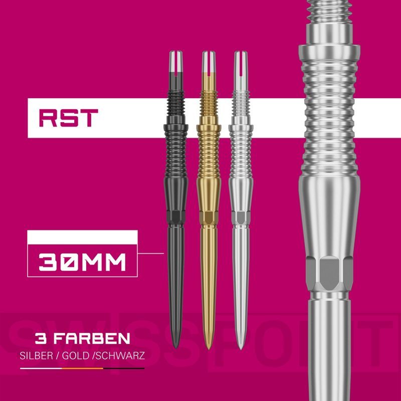 Target Swiss Point Storm Signature RST 30/35/42 mm Oro/Nero/Argento Wechselspitzen