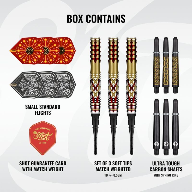 Shot! Goths Alaric 95% Tungsten Softdarts 20 Gramm Softdarts