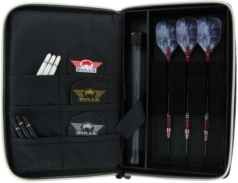 Bull's Dartcase Schwarz Unitas Carbon Style Dart Tasche
