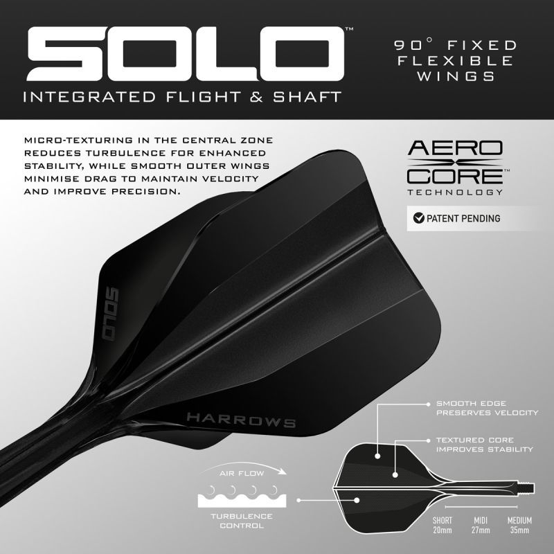Harrows Solo 6 Shaft/Flight System Shape Shafts