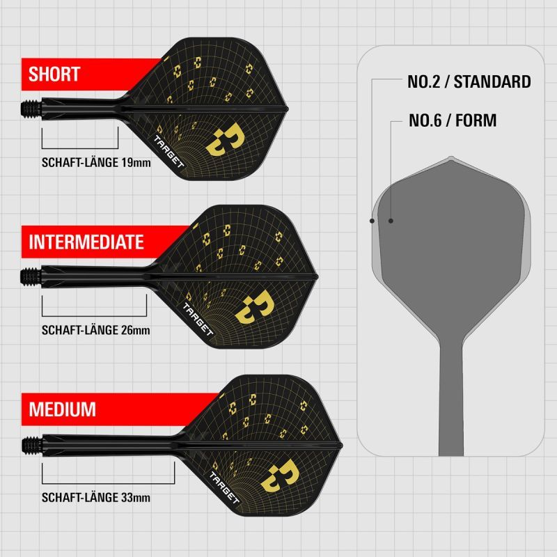 Target K-Flex Bolide Shaft/Flight System Standart No2 Shafts