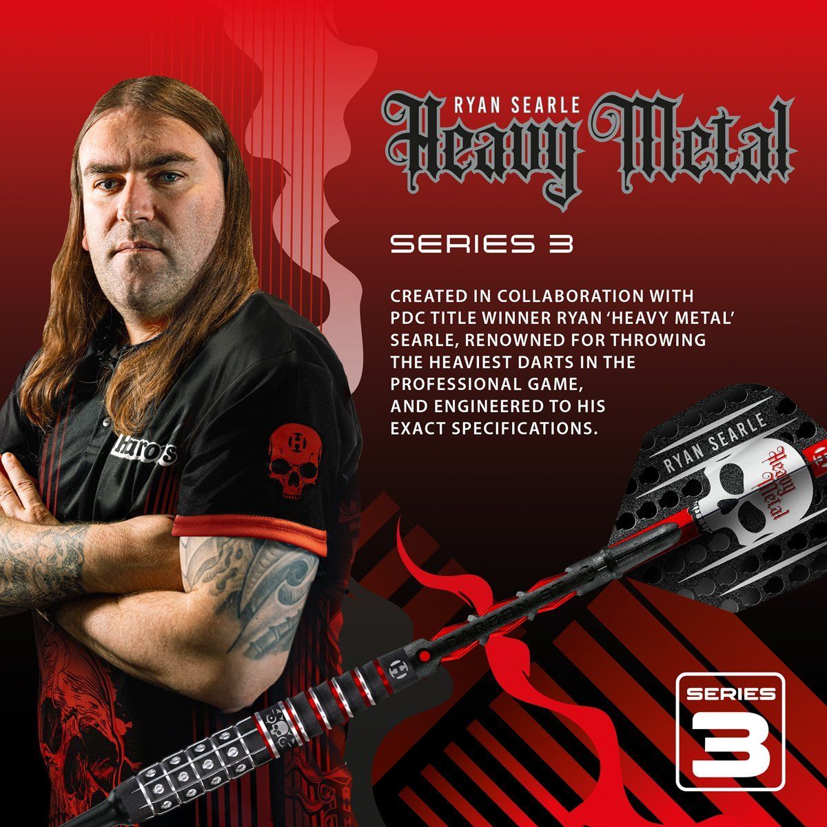 Harrows Ryan Searle G3 90% Softdarts 18/20 Gramm Softdarts