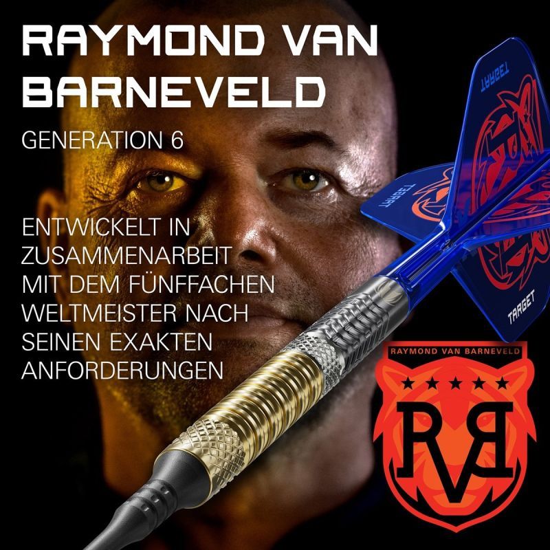 Target Raymond van Barneveld Gen 6 95% Softdarts 18/20 Gram Softdarts