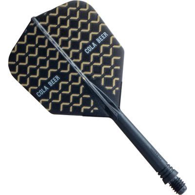 Cuesoul aletta per freccette/Asta AK5 Cola Bear Nero M Standard No2 Flights
