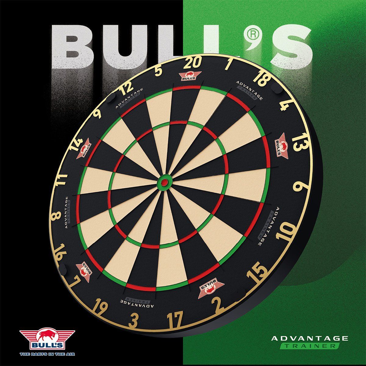 Bull's NL Gold Advantage 8 Trainer Board Dartboard Bristle Board