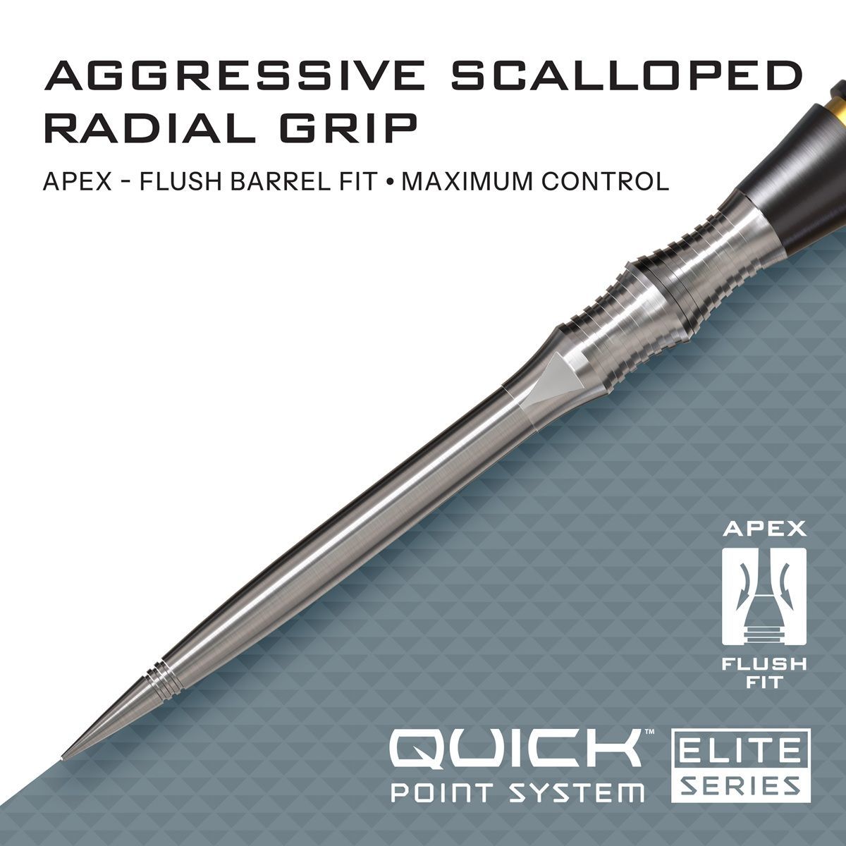 Harrows Quick Points Apex Spire 30/35/40 mm Silver/Black/Gold Wechselspitzen