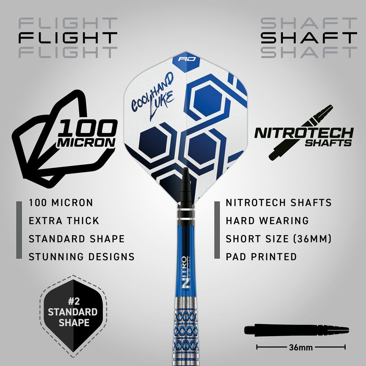 Reddragon Luke Humphries TX5 90% Fléchettes à pointe souple 20 Grammes Softdarts