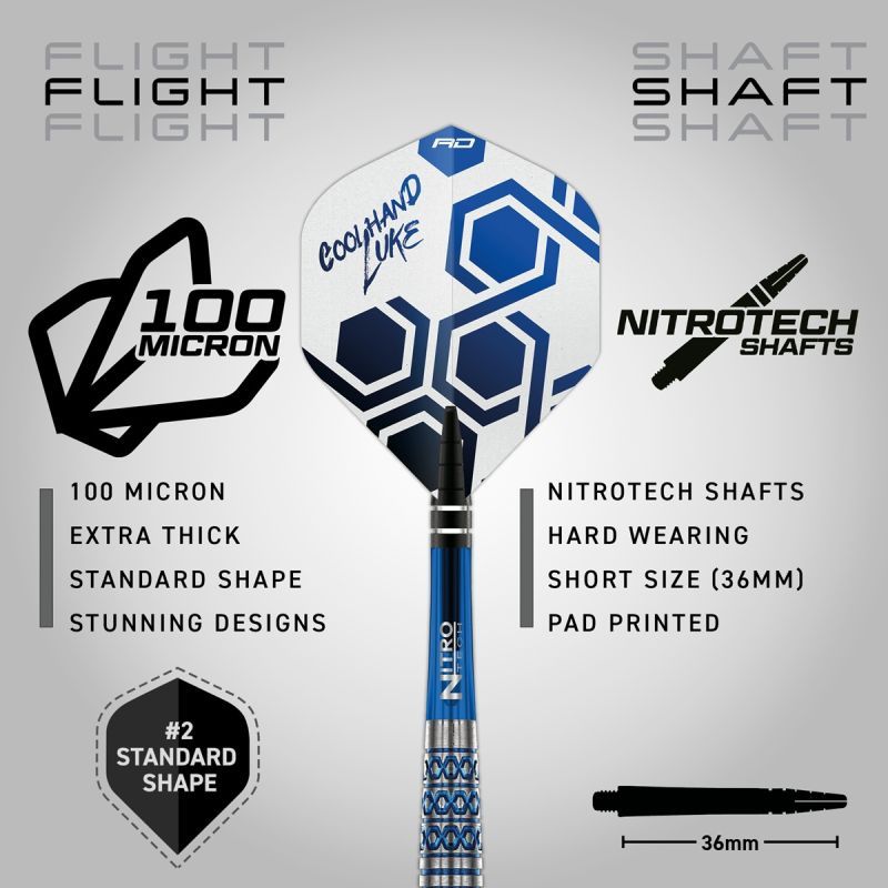 Reddragon Luke Humphries TX5 90% Fléchettes à pointe souple 20 Grammes Softdarts