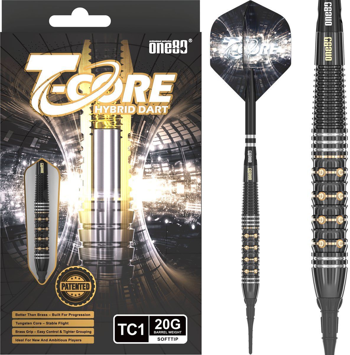 ONE80 T-Core TC1 Softdarts 20 Gramm Softdarts