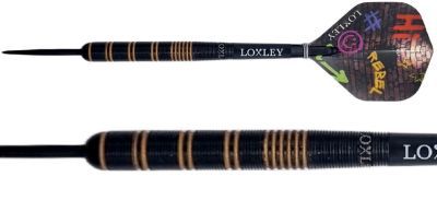 Loxley Ronny Huybrechts Rebel 90% Fléchettes à pointe acier 21/23/25 Grammes Steeldarts