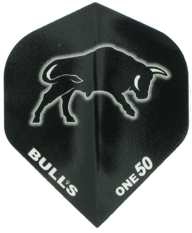 Bull's One50 - Black Dart Flights 150 Micron Flights