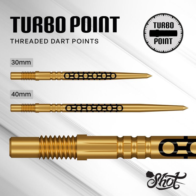Shot! Goths Turbo Points TP 30/40 mm Gold/Schwarz Wechselspitzen