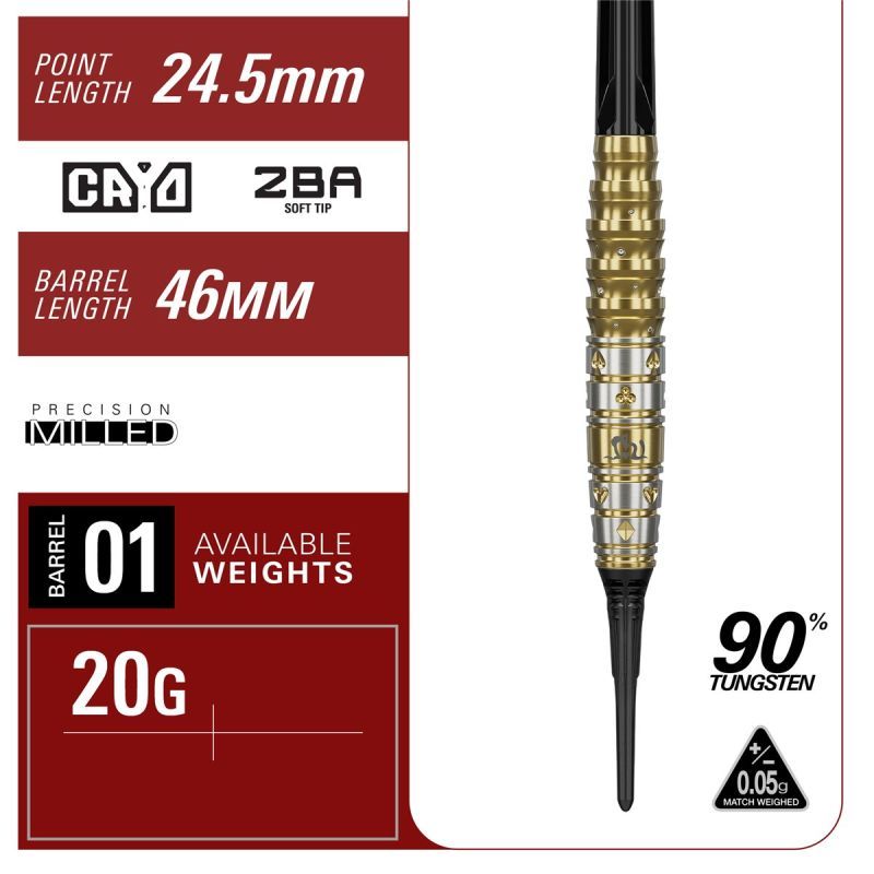 Target Prime Series Mayo Gen 7.5 90% 2BA Softdarts 20 Gramm Softdarts