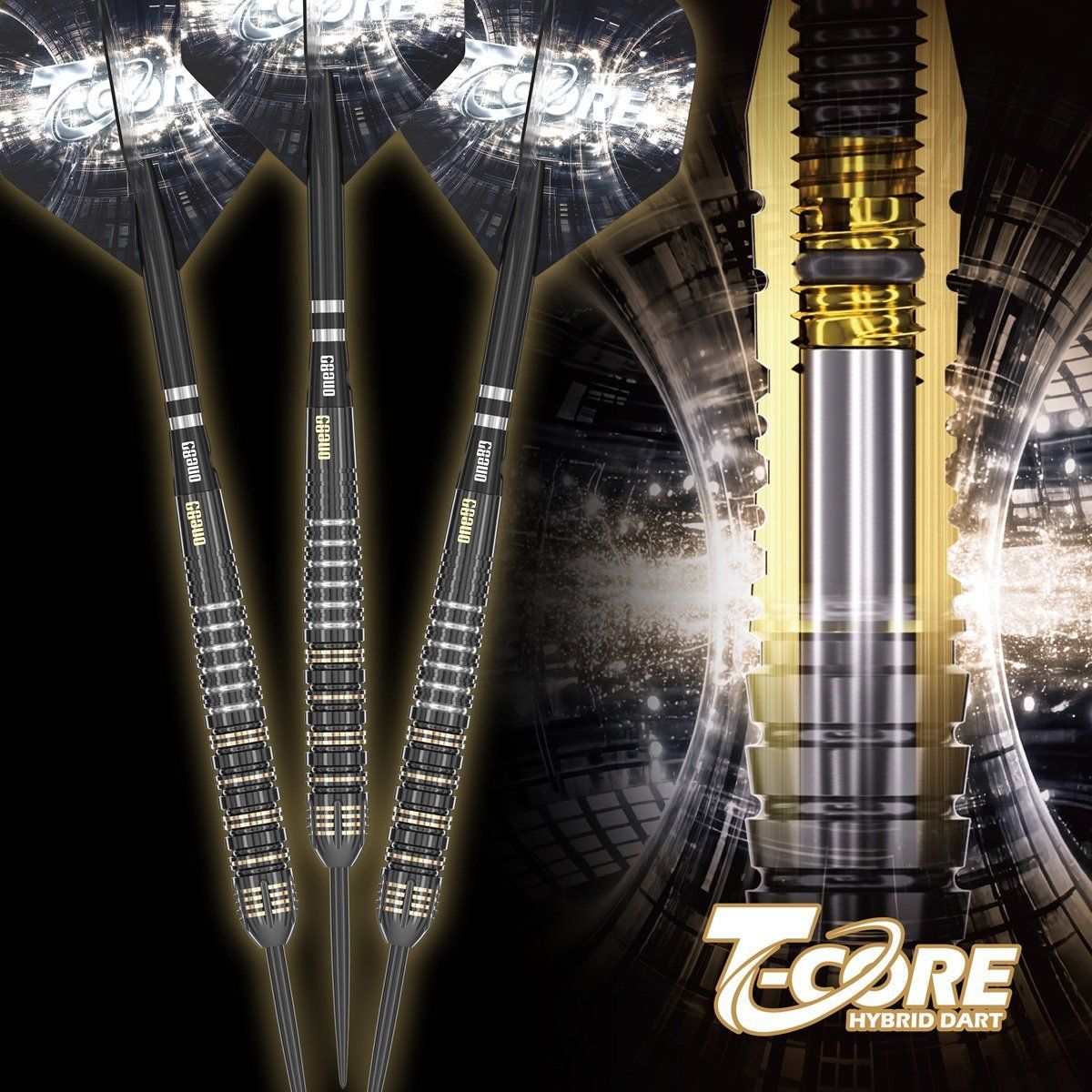 ONE80 T-Core TC3 Steeldarts 22 Gramm Steeldarts
