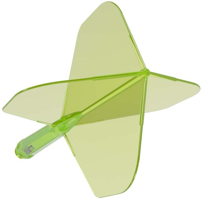 Cuesoul Dart Flight/Shaft ROST 77 Transparent Grün Big Standard Flights