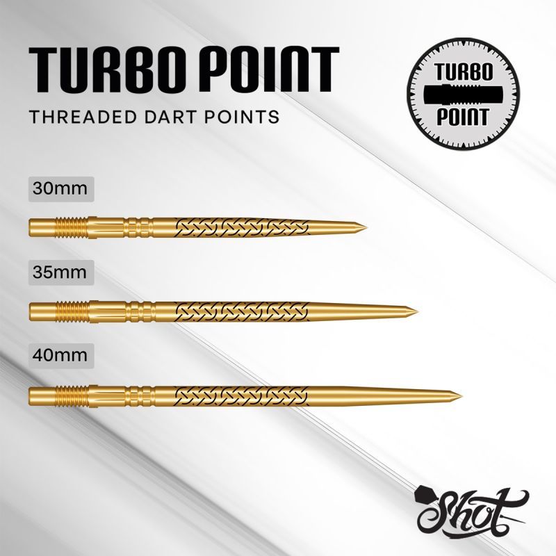 Shot! Kapene Turbo Points TP 30/35/40 mm Gold Wechselspitzen