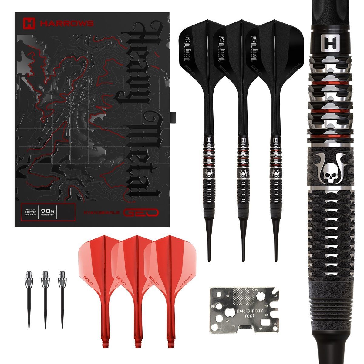 Harrows Ryan Searle GEO 90% Softdarts 20 Gram Softdarts