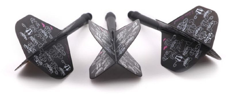 Cuesoul aletta per freccette/Asta Ak5 Catty Black Katzen Standard No2 Flights