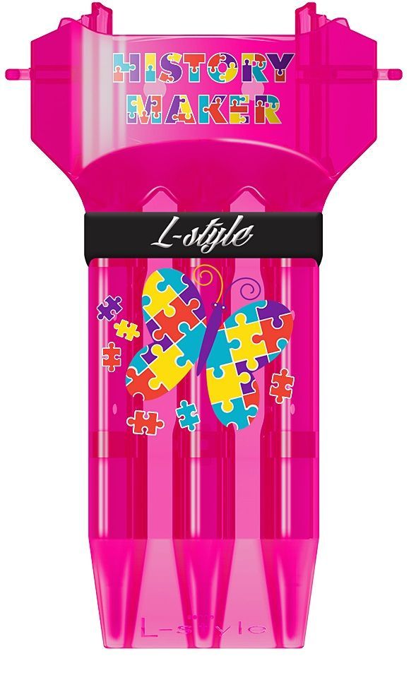 L-Style Krystal One Case Fallon Sherrock Pink/Schwarz Dart Tasche