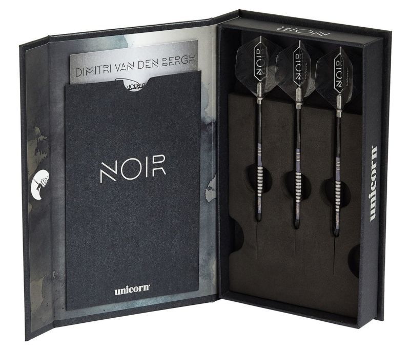 B-Ware Retoure Schlitz in Verpackung Unicorn Noir Dimitri van den Bergh 70% Softdart 18 Gramm E-Dart Softdarts