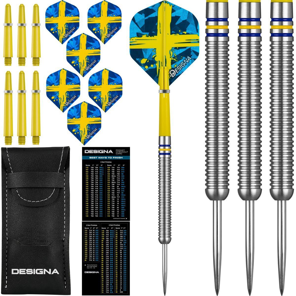 Designa Patriot-X Darts Schweden Steeldarts 22/24 Gramm Steeldarts