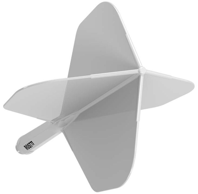 Cuesoul aletta per freccette/Asta ROST 77 Bianco Small Standard Flights