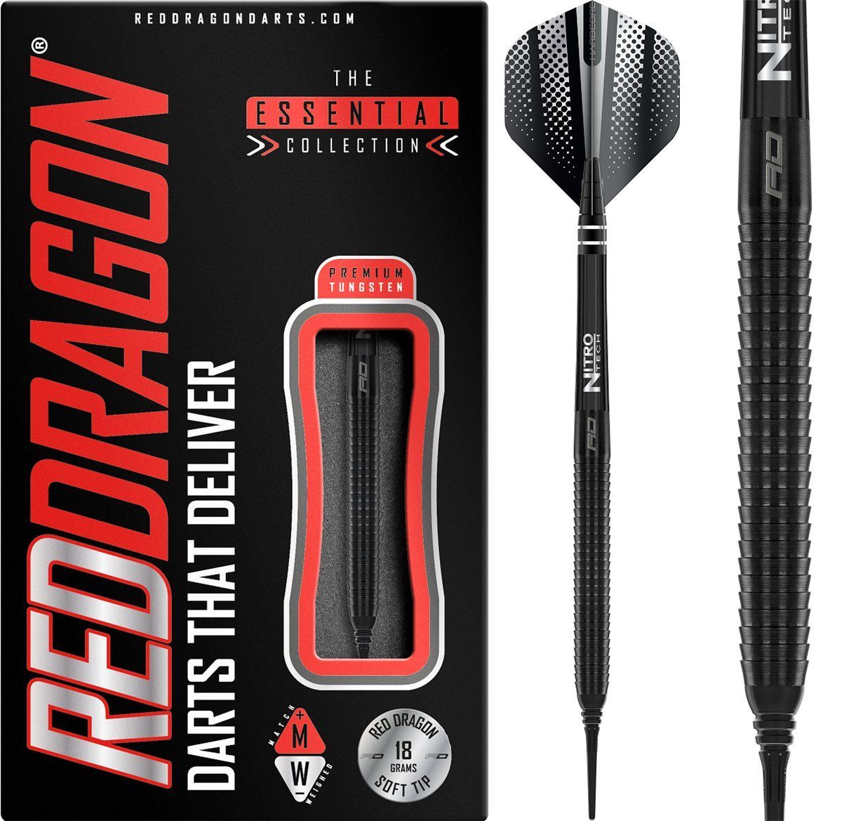 Reddragon Razor Edge Black Softdarts 20 Gramm Softdarts