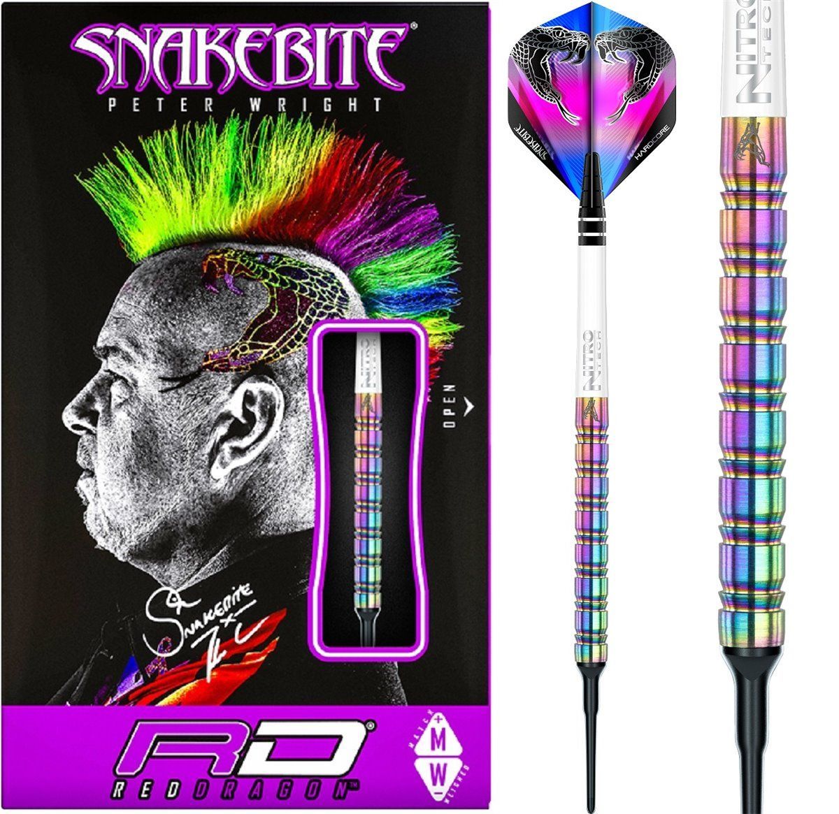 Reddragon Snakebite 1 90% Tungsten Softdarts 18 Gramm Softdarts