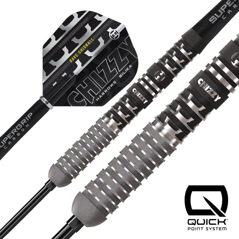 Harrows Dave Chizzy Chisnall G4 90% Quick Point Steeldarts 22/23/24/26 Gramm Steeldarts
