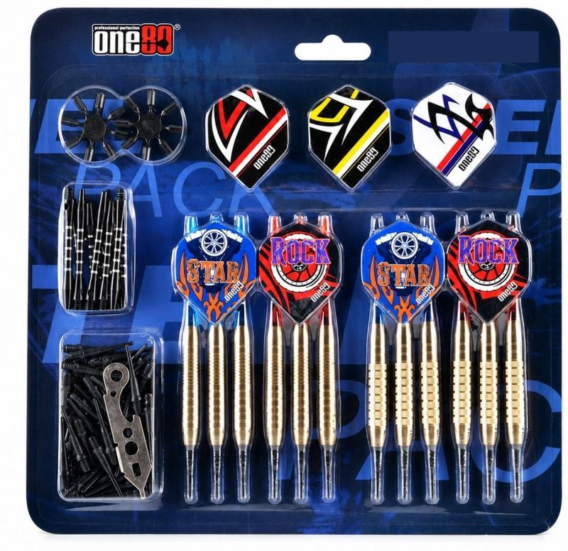 Softdart-Starterset für E-Dartscheiben – 12 Darts mit Zubehör Softdarts