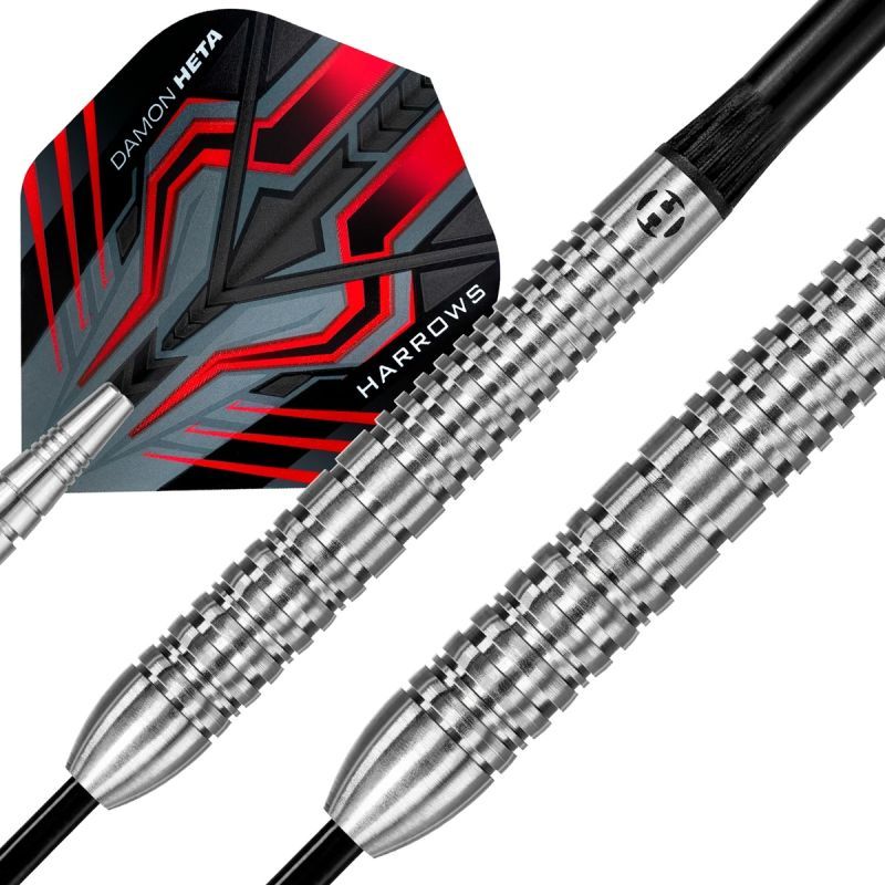 Harrows Damon Heta The Heat Natural Quick Point Freccette Steel Tip 90% 21/23/25 Grammi Steeldarts