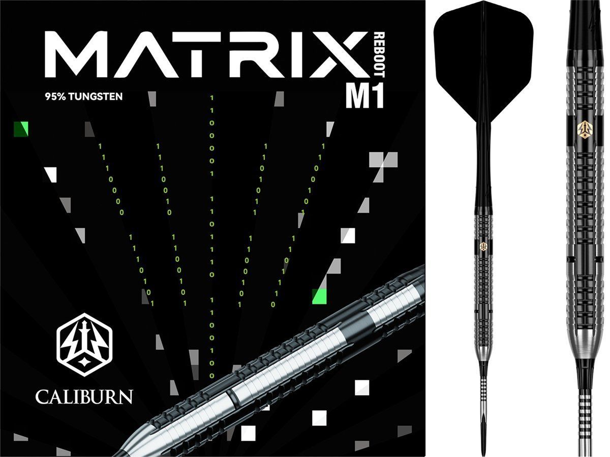 Caliburn Matrix Reboot M1 95% Steeldarts 21/23/25 Gramm Steeldarts