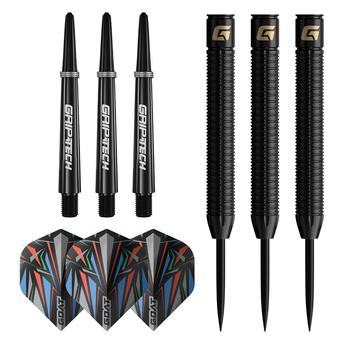 GOAT Athlete Black 90% Steeldarts 23/24/25 Gram Steeldarts