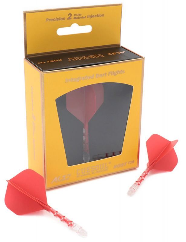 Cuesoul aletta per freccette/Asta ROST T19 Aletta Rosso/Trasparente Standard Flights