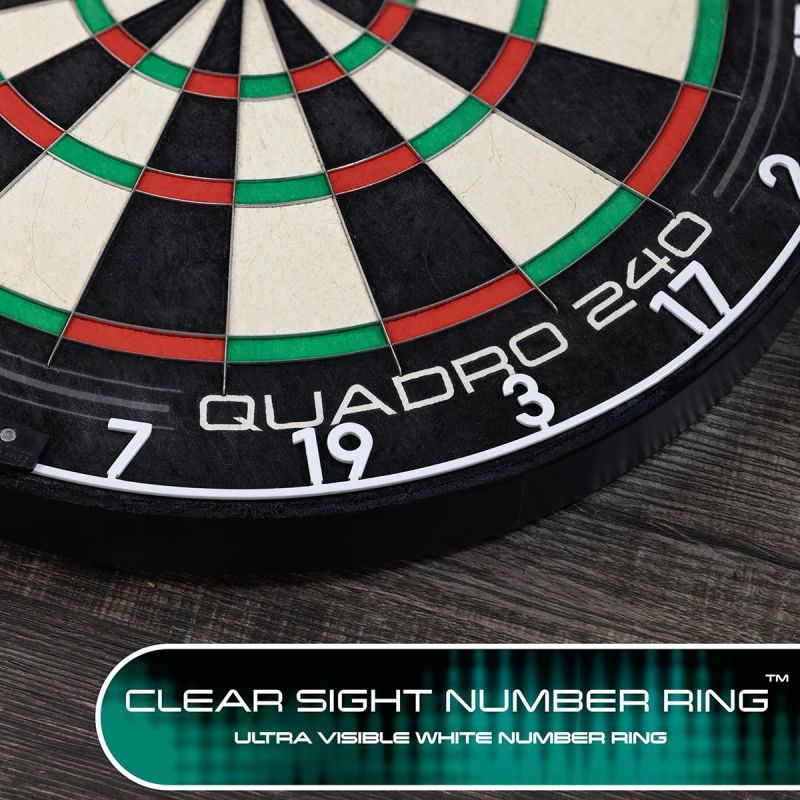 HARROWS Quadro 240 Dartboard Bristle Boards