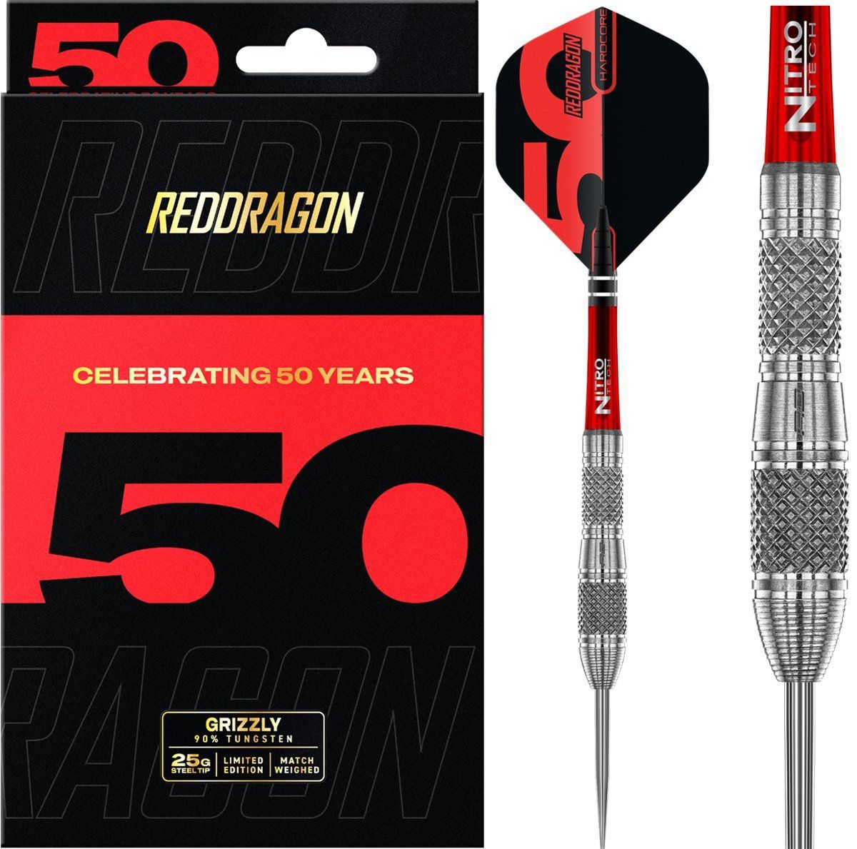 Reddragon Grizzly 4 85% Steeldarts 25 Gramm Steeldarts