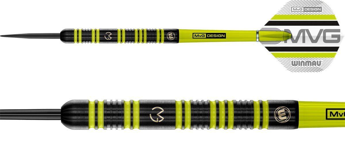 Winmau MVG Range Michael van Gerwen 85% Freccette Steel Tip 23/25 Grammi Steeldarts