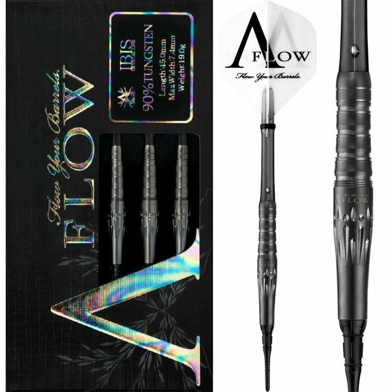 Dynasty Crystal Line A Flow Ibis Black Softdarts 19 Gramm Softdarts