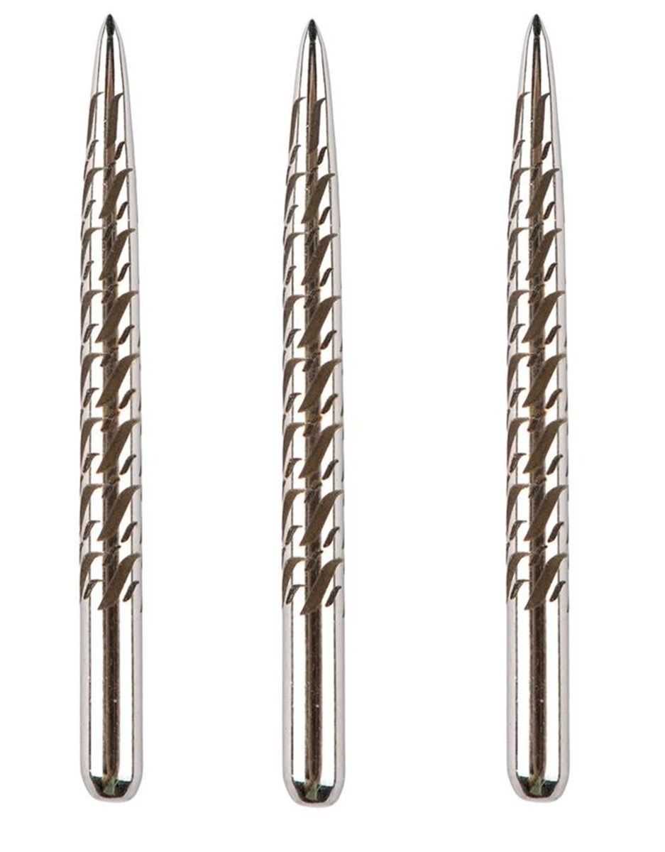 Pointe de fléchette One80 Aztech Steel, type D, argentée, 32/34/36 mm Wechselspitzen