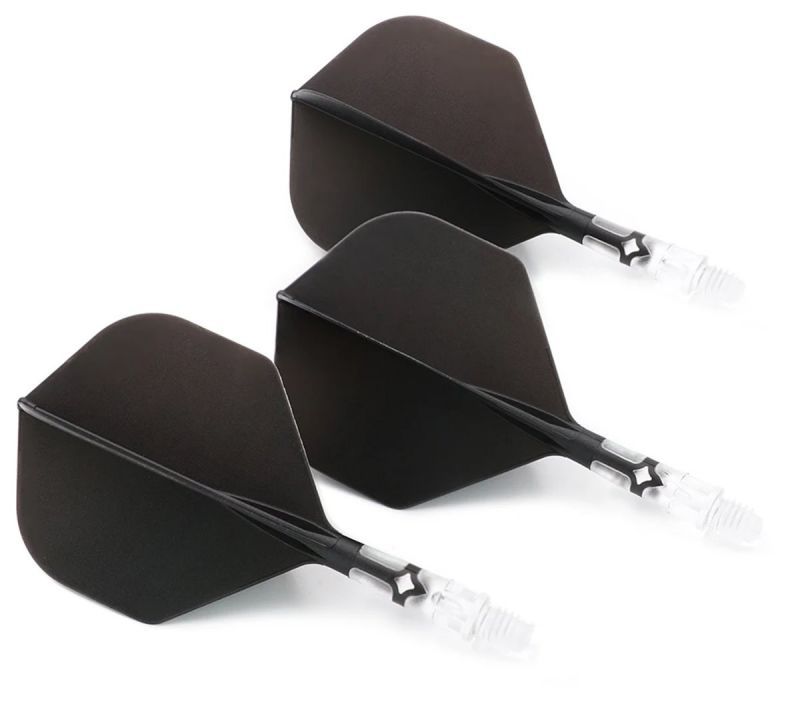 Cuesoul aletta per freccette/Asta ROST T19 Aletta Nero/Trasparente Small Standard Flights