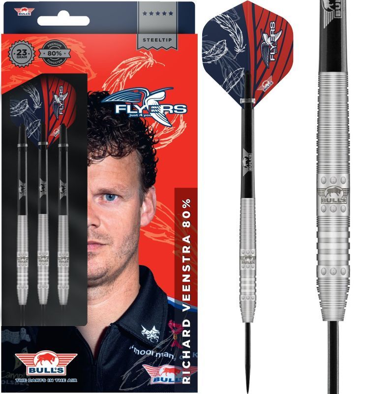 Bull's Richard Veenstra 80% Steeldarts 23/25 Gramm Steeldarts