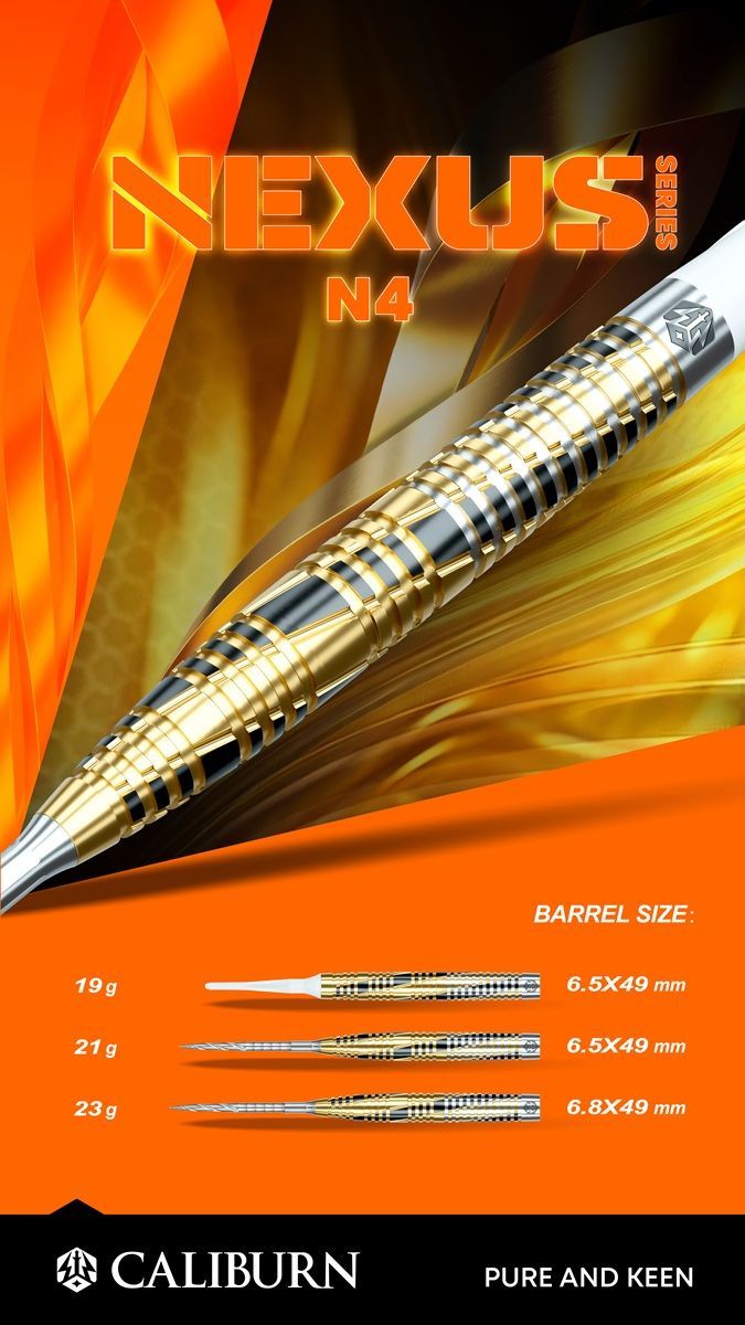 Caliburn Nexus N4 95% Steeldarts 21/23 Gramm Steeldarts