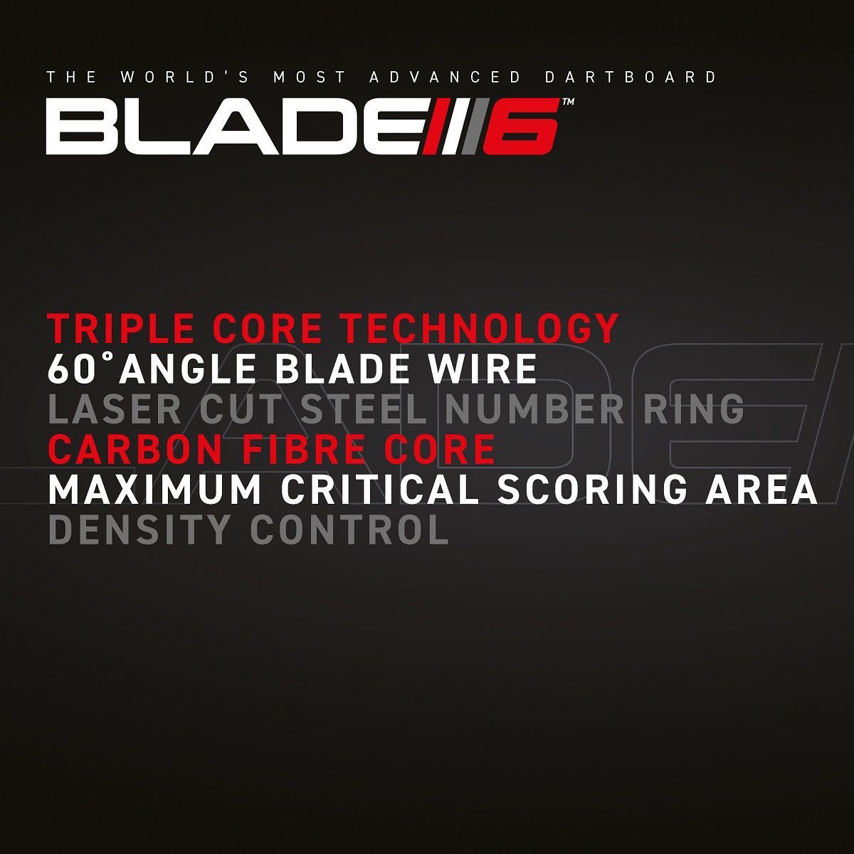 WINMAU Blade 6 Triple Core PDC Campionato Mondiale Bersaglio professionale in sisal Bristle Board