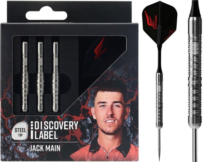 Cosmo Darts Discovery Label Jack Main Steeldart 23/25 Gramm Steeldarts