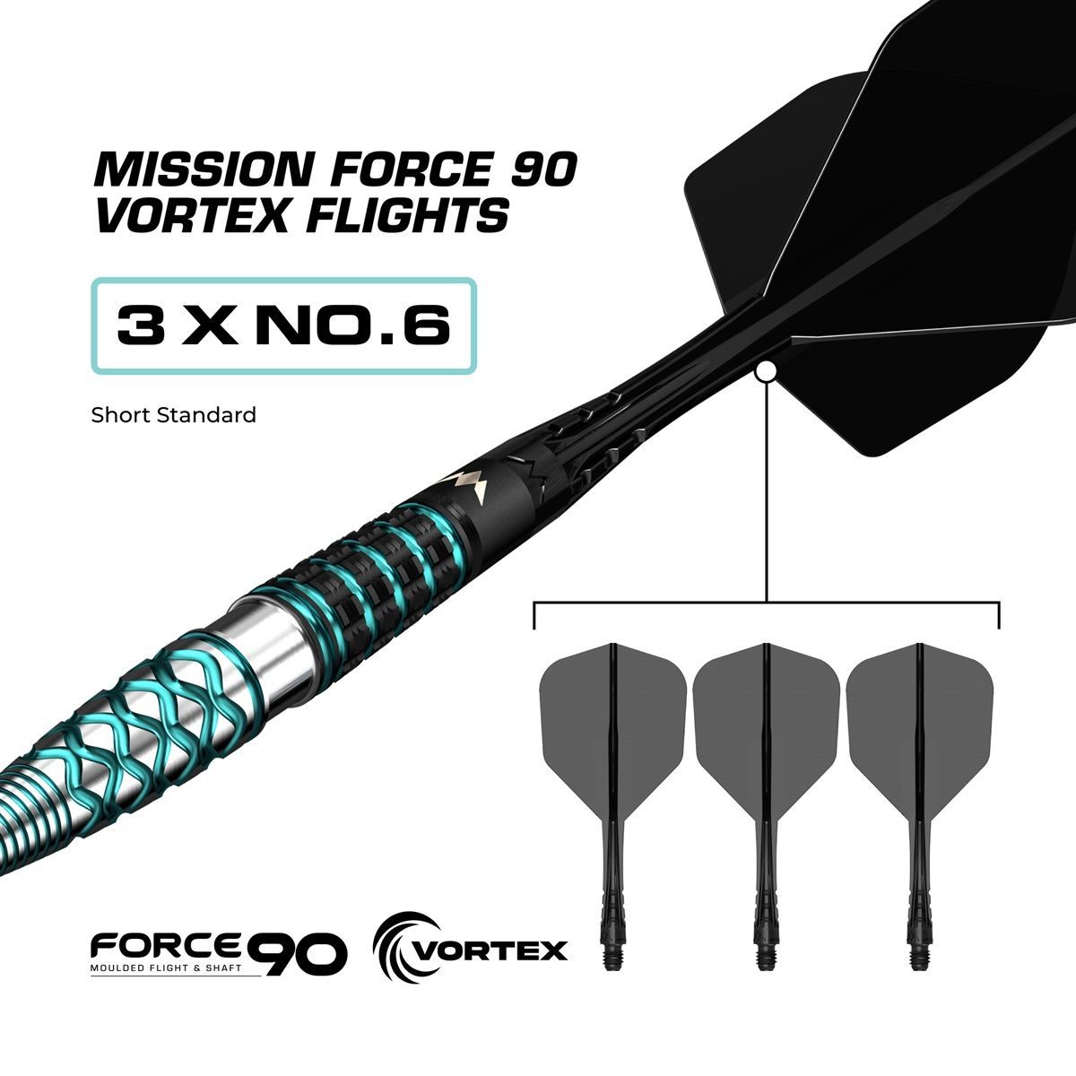 Mission Neptune RP 90% Steeldarts 21/23/25 Gram Steeldarts