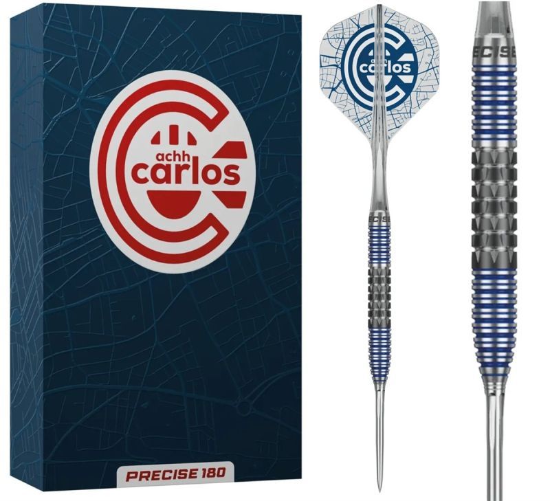 Precise180 Ach Carlos 90% Steeldarts SUP Flights 21/23/25 Gram Steeldarts