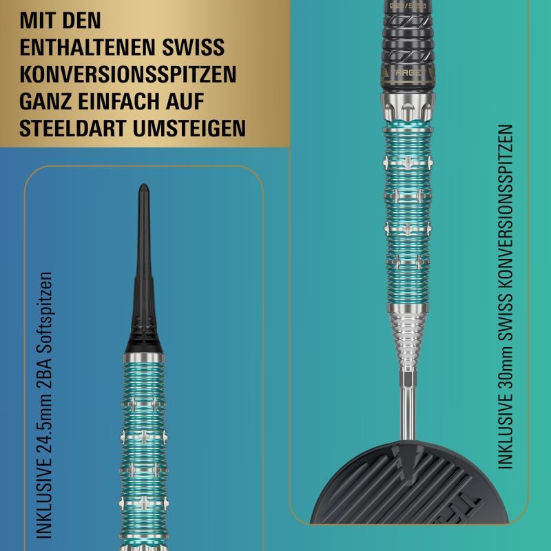 Target The Miracle Rising Sun Limited Edition Champions Set 95% 2BA Softdarts 21,5 Gramm Softdarts