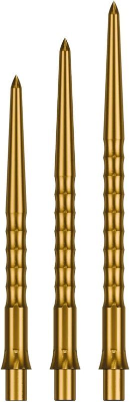 Precise180 EVO Steeldartspitze Gold Ripple 32/36/40 mm Wechselspitzen