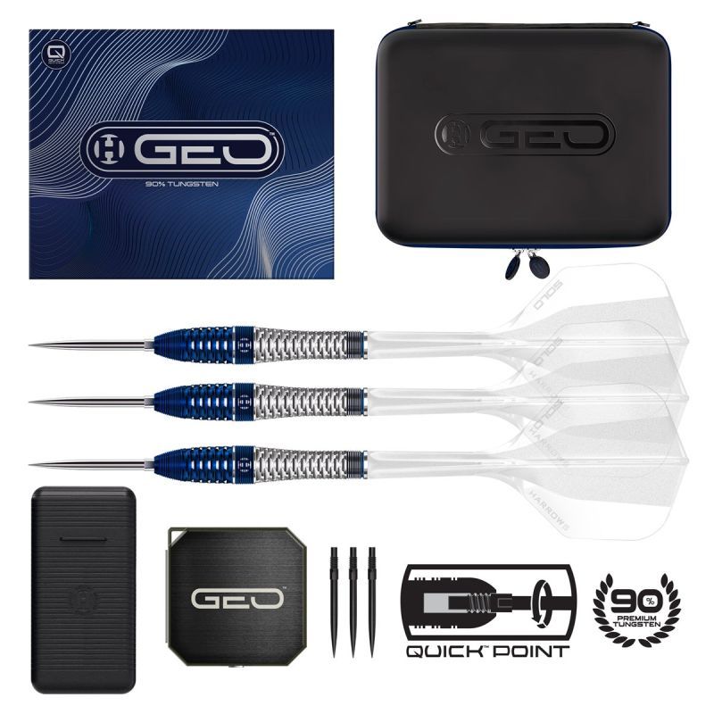 Harrows Geo Bomb 90% Quick Points Steeldarts 23/25 Gramm Steeldarts